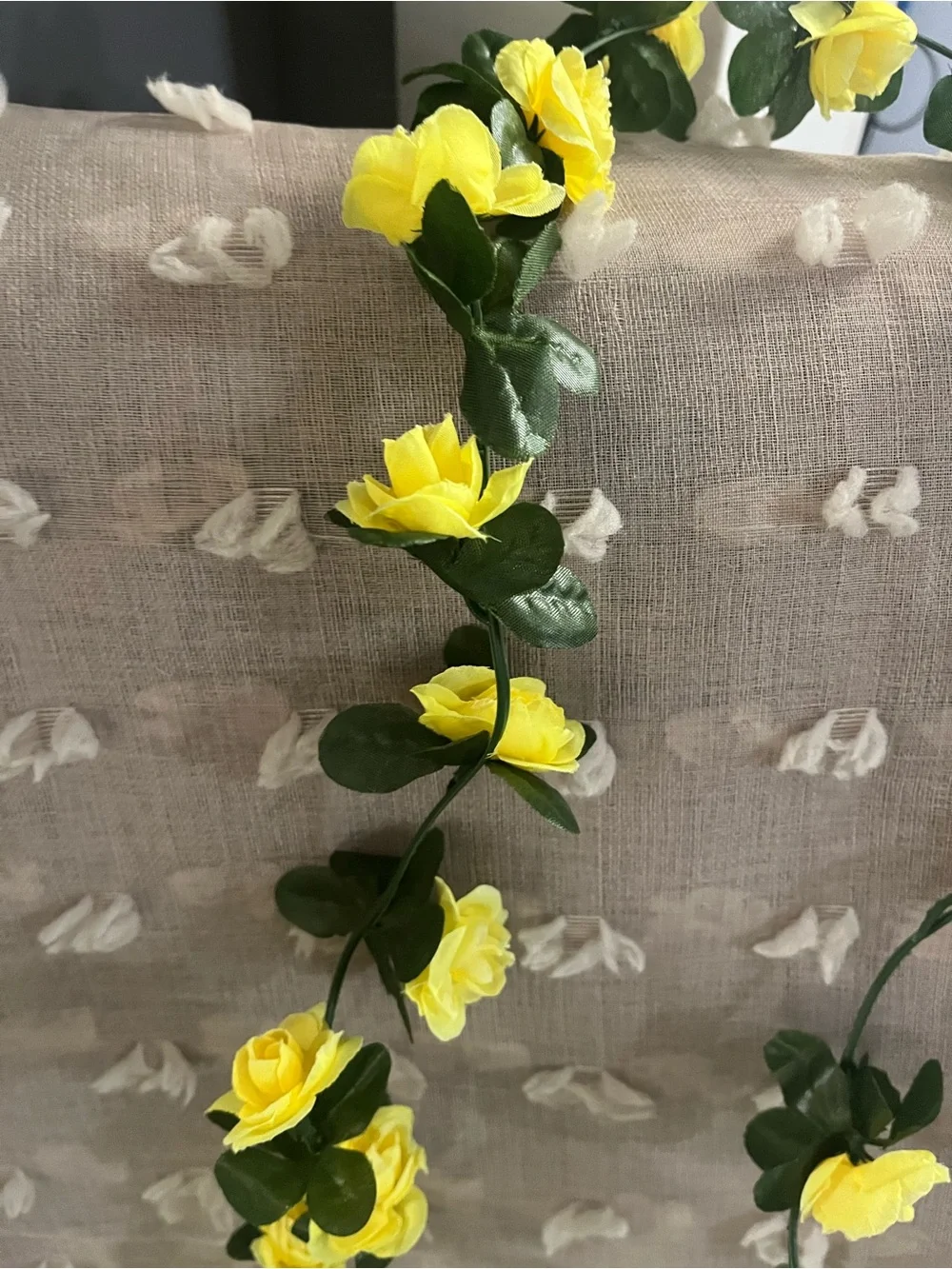 Yellow Rose String Garland - Home Accents